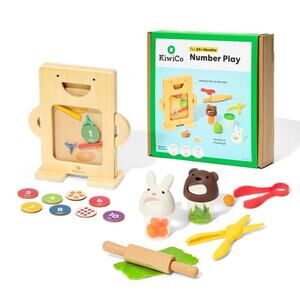 KiwiCo Number Play Wooden Toy Activity Play Center 24m+ - 18pc NWT